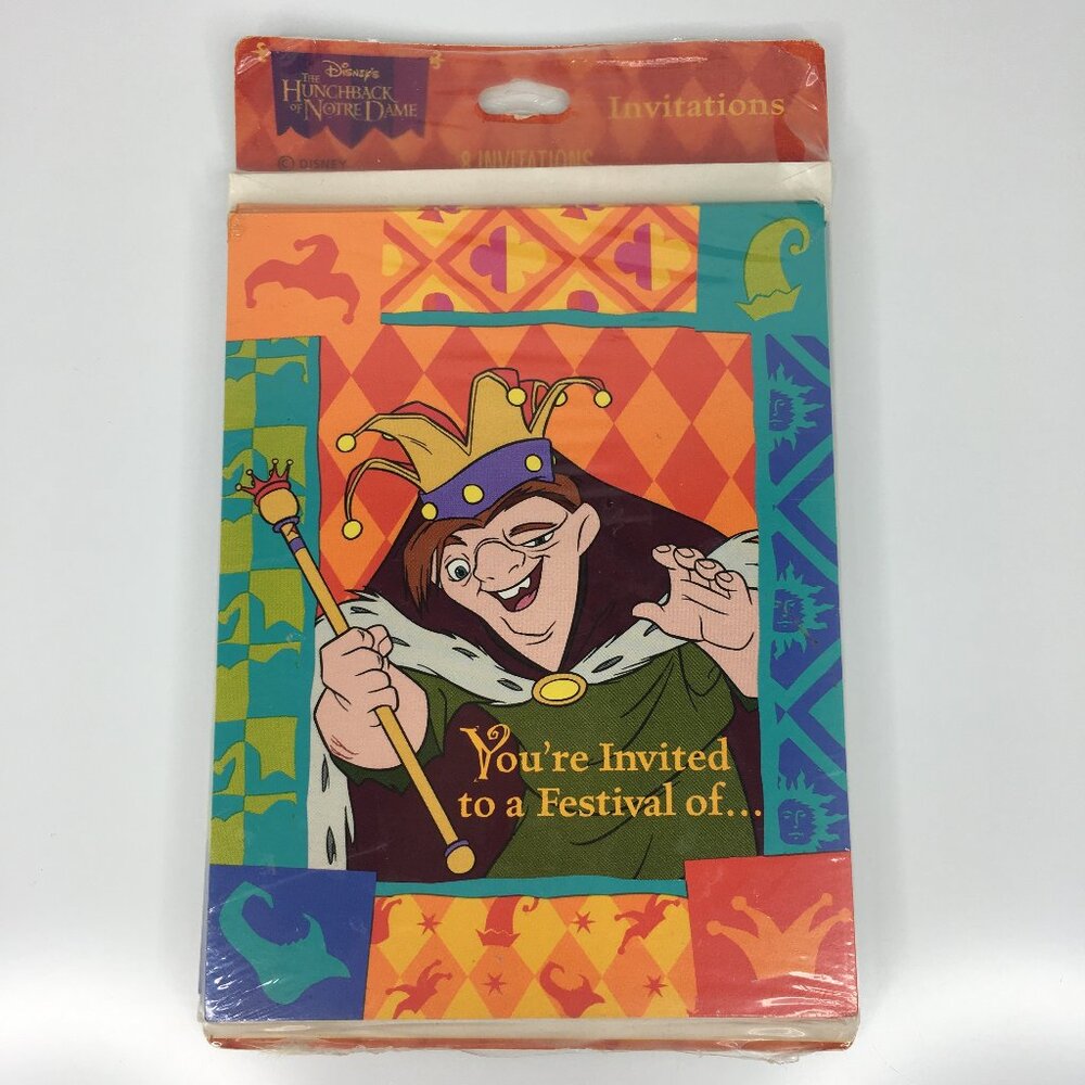 Hunchback of Notre Dame Birthday Party Invitations Youre Invited Cards Envelopes